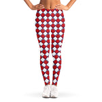 Fourth of July American Plaid Print Women's Leggings