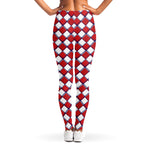 Fourth of July American Plaid Print Women's Leggings