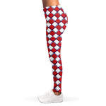 Fourth of July American Plaid Print Women's Leggings