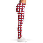 Fourth of July American Plaid Print Women's Leggings