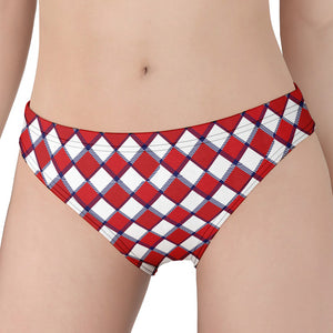 Fourth of July American Plaid Print Women's Panties