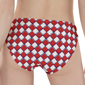 Fourth of July American Plaid Print Women's Panties