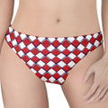 Fourth of July American Plaid Print Women's Thong