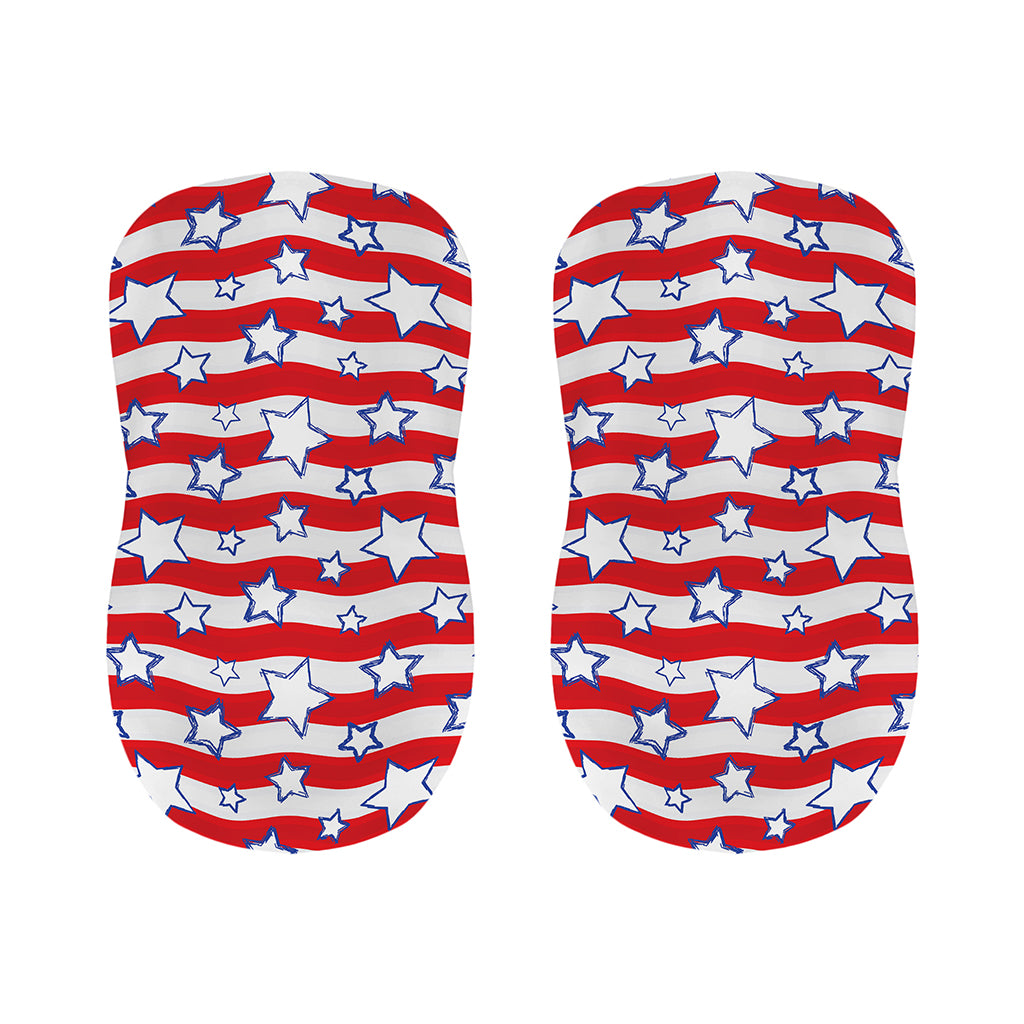 Fourth of July USA Star Pattern Print Bar Stool Covers