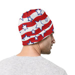 Fourth of July USA Star Pattern Print Beanie