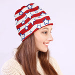 Fourth of July USA Star Pattern Print Beanie