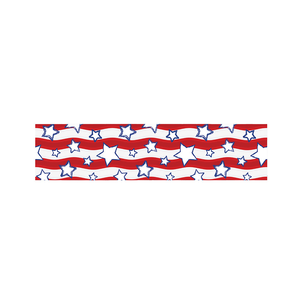 Fourth of July USA Star Pattern Print Bed Runner