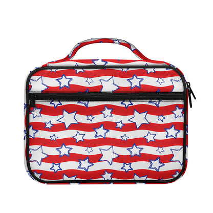 Fourth of July USA Star Pattern Print Briefcase Bible Bag