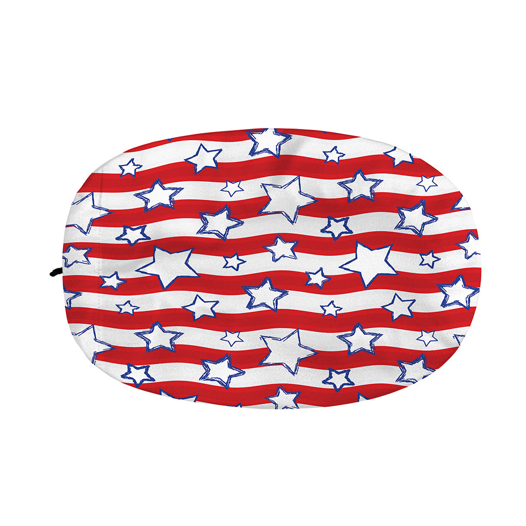 Fourth of July USA Star Pattern Print Car Side Mirror Covers