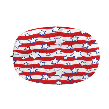 Fourth of July USA Star Pattern Print Car Side Mirror Covers