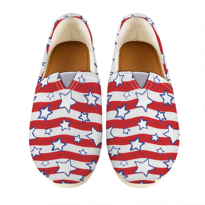Fourth of July USA Star Pattern Print Casual Shoes