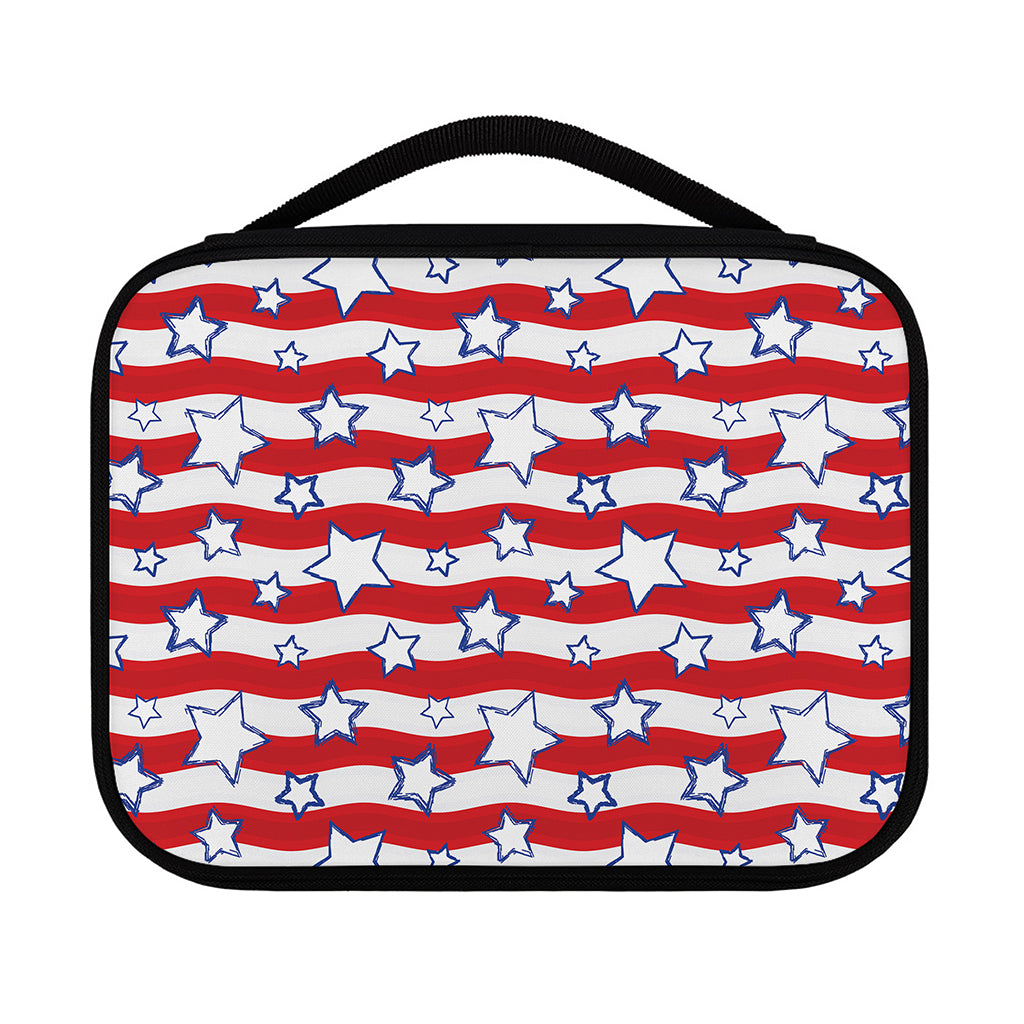 Fourth of July USA Star Pattern Print Classic Bible Case