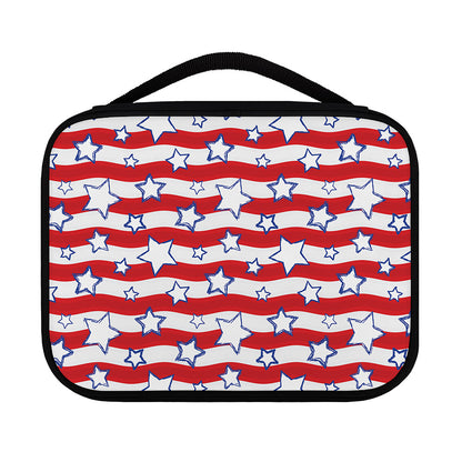 Fourth of July USA Star Pattern Print Classic Bible Case