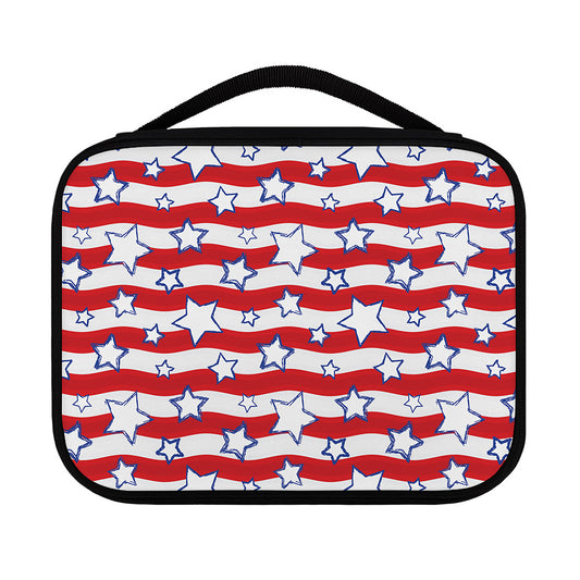 Fourth of July USA Star Pattern Print Classic Bible Case