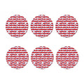 Fourth of July USA Star Pattern Print Coaster Set