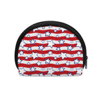 Fourth of July USA Star Pattern Print Coin Purse