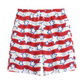 Fourth of July USA Star Pattern Print Cotton Shorts