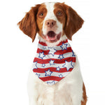 Fourth of July USA Star Pattern Print Dog Bandana