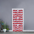 Fourth of July USA Star Pattern Print Door Sticker