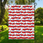 Fourth of July USA Star Pattern Print Garden Flag