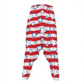 Fourth of July USA Star Pattern Print Hammer Pants