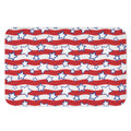 Fourth of July USA Star Pattern Print Indoor Door Mat