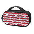 Fourth of July USA Star Pattern Print Portable Cooler Travel Case