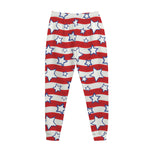 Fourth of July USA Star Pattern Print Jogger Pants