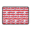 Fourth of July USA Star Pattern Print Kitchen Mat