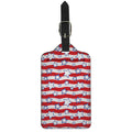 Fourth of July USA Star Pattern Print Luggage Tag