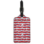 Fourth of July USA Star Pattern Print Luggage Tag