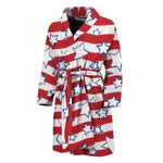 Fourth of July USA Star Pattern Print Men's Bathrobe