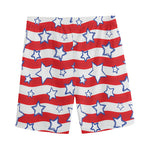 Fourth of July USA Star Pattern Print Men's Sports Shorts