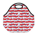 Fourth of July USA Star Pattern Print Neoprene Lunch Bag