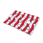 Fourth of July USA Star Pattern Print Pet Cooling Mat Cover