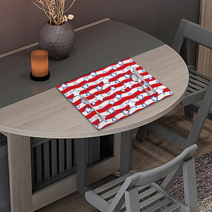 Fourth of July USA Star Pattern Print Placemat