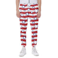 Fourth of July USA Star Pattern Print Joggers