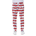Fourth of July USA Star Pattern Print Scuba Joggers