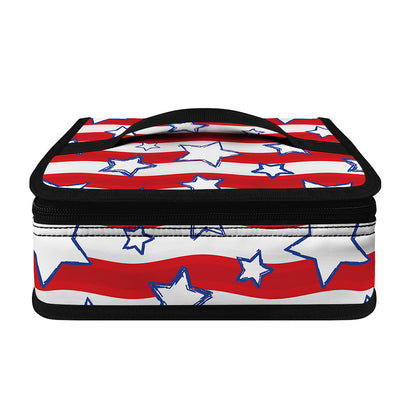 Fourth of July USA Star Pattern Print Small Lunch Bag