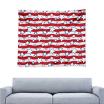 Fourth of July USA Star Pattern Print Tapestry