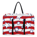Fourth of July USA Star Pattern Print Utility Tote Bag