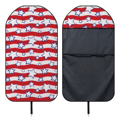 Fourth of July USA Star Pattern Print Waterproof Car Seat Cover