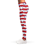 Fourth of July USA Star Pattern Print Women's Leggings