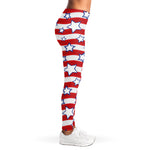 Fourth of July USA Star Pattern Print Women's Leggings