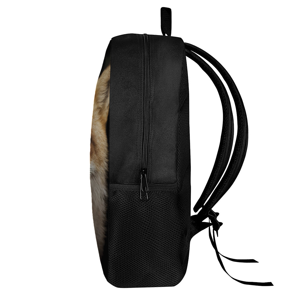 Fox Portrait Print 17 Inch Backpack
