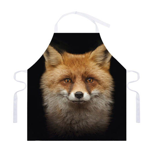 Fox Portrait Print Adjustable Apron