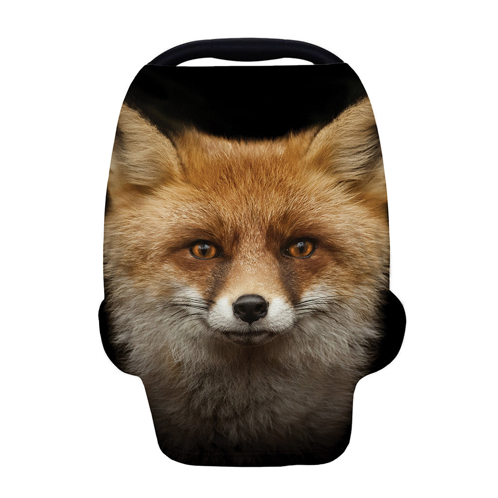 Fox Portrait Print Baby Seat Cover