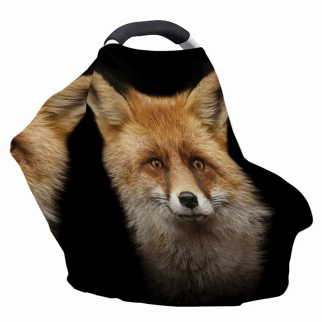 Fox Portrait Print Baby Seat Cover
