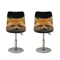 Fox Portrait Print Bar Stool Covers