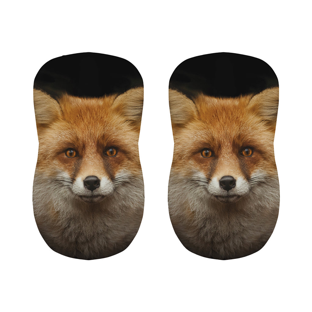 Fox Portrait Print Bar Stool Covers